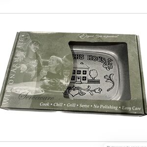 Wilton Armetale Bless This House Bread Tray Serving Tray